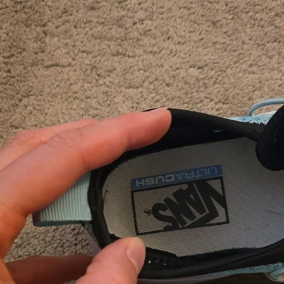 Vans UltraCush Sky Blue Sneakers Women Size 8.5 Slip O - Picture 2 of 5